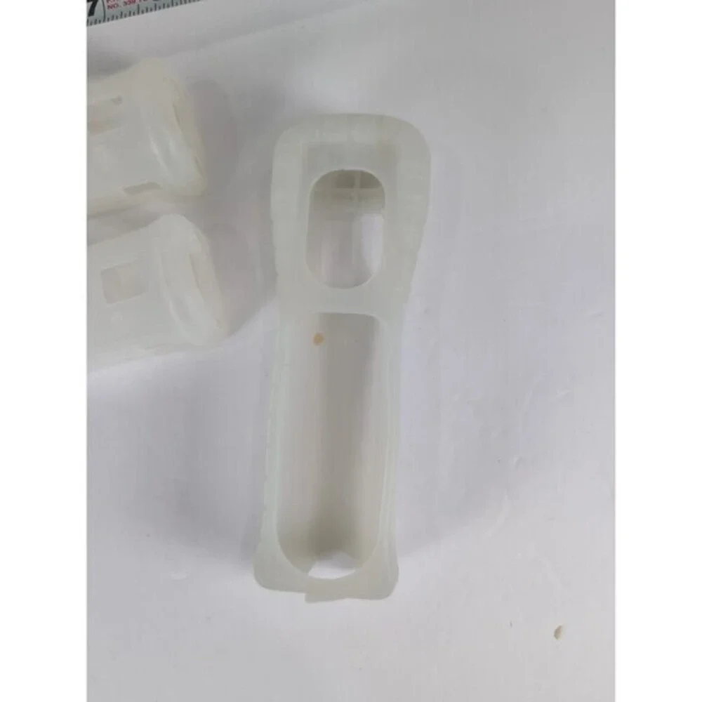 Nintendo OEM‎ Clear Wii Lot 3 Controller Remote Silicone Rubber Grip Skin Cover